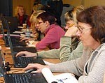 Bibliotekāri mācās strādāt ar jaunu programmu
