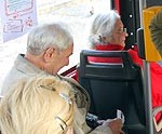“Medības” tramvajā?