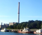 Uzsāk Liepājas termoelektrocentrāles skursteņa daļēju demontāžu
