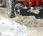Pilsētas centru atbrīvo no sniega