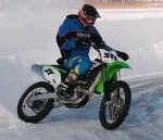 Ziemā arī ar motocikliem