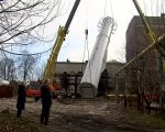 Liepājas TEC uzstāda jaunu skursteni