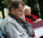 Papildināts – Juris Kibaļčičs protestē “telšu pilsētiņā”