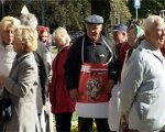 Liepājnieki protestē pret bargo taupības režīmu