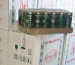 Garāžā atrod vairāk kā 70 kastes ar alkoholu
