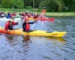 Liepājas regatē – ar plastmasas pudeļu laivu