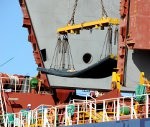 “Liepājas metalurga” produkcija kuģos uz Peru