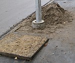 Gājēju trotuāra “graizīšana” bija paredzēta