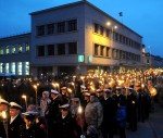 Lāpu gājiens vienoja liepājniekus