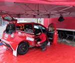 Rallija dalībnieku apņēmību lietus nemazina