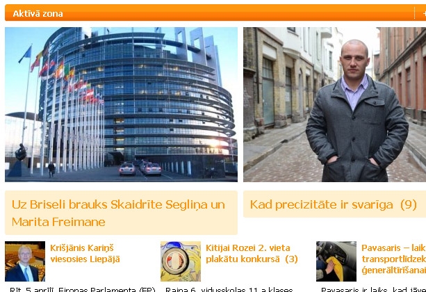 liepajniekiem.lv jaunā veidolā