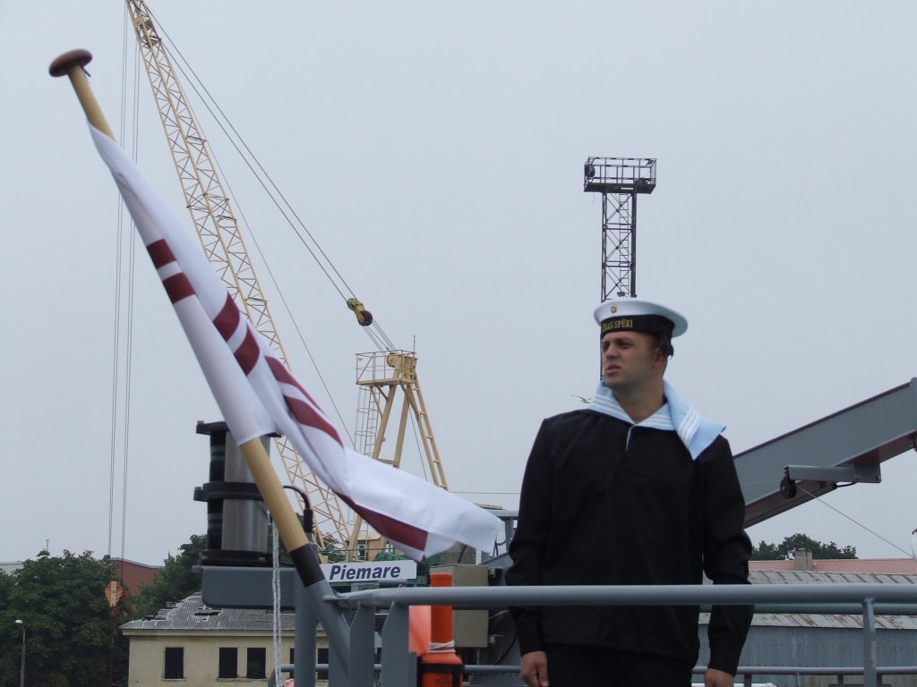 Jūras spēku flotile saņem ceturto ”Skrundas” klases patruļkuģi – “Jelgava”
