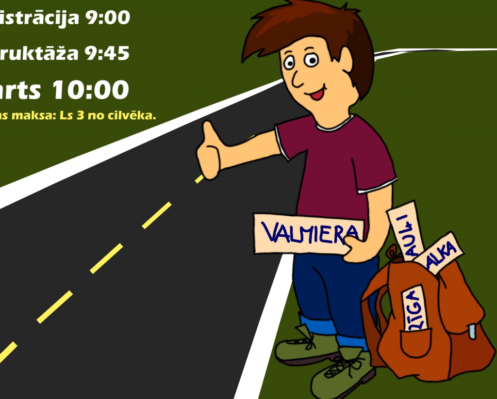 Aicina piedalīties stopēšanas maratonā “Piedzīvojumu meklētājs”