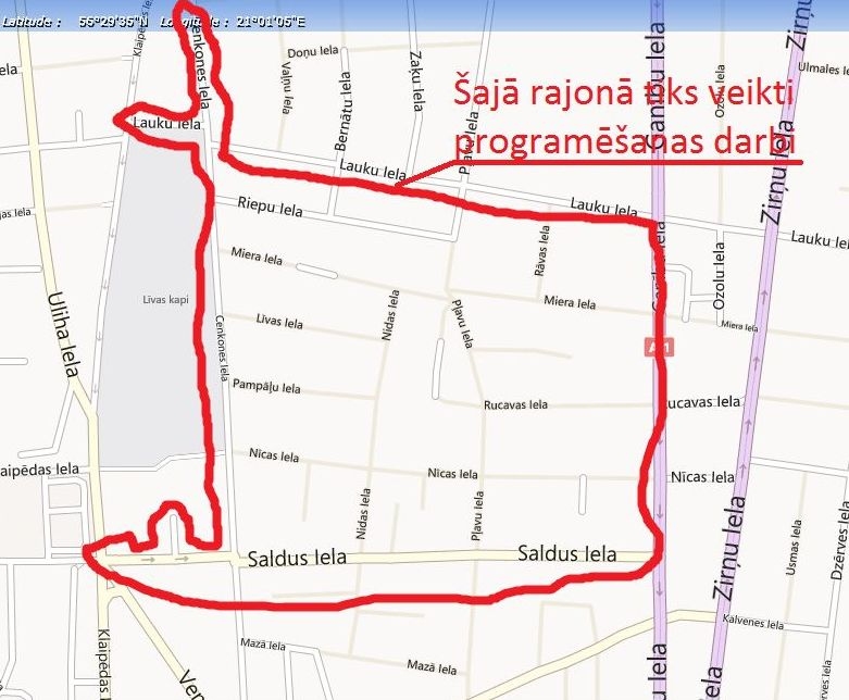 Nākošnedēļ pārbaudīs jauno apgaismojuma sistēmu Vecliepājas ielās