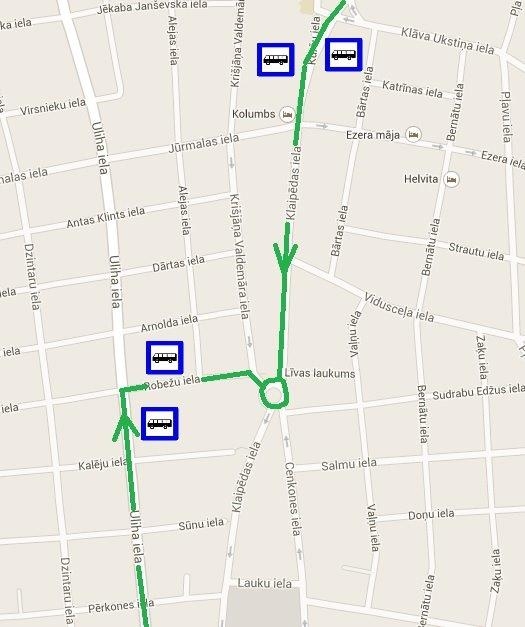 Slēgs krustojumu; mainīsies 11., 11A. un 25. autobusa maršruts