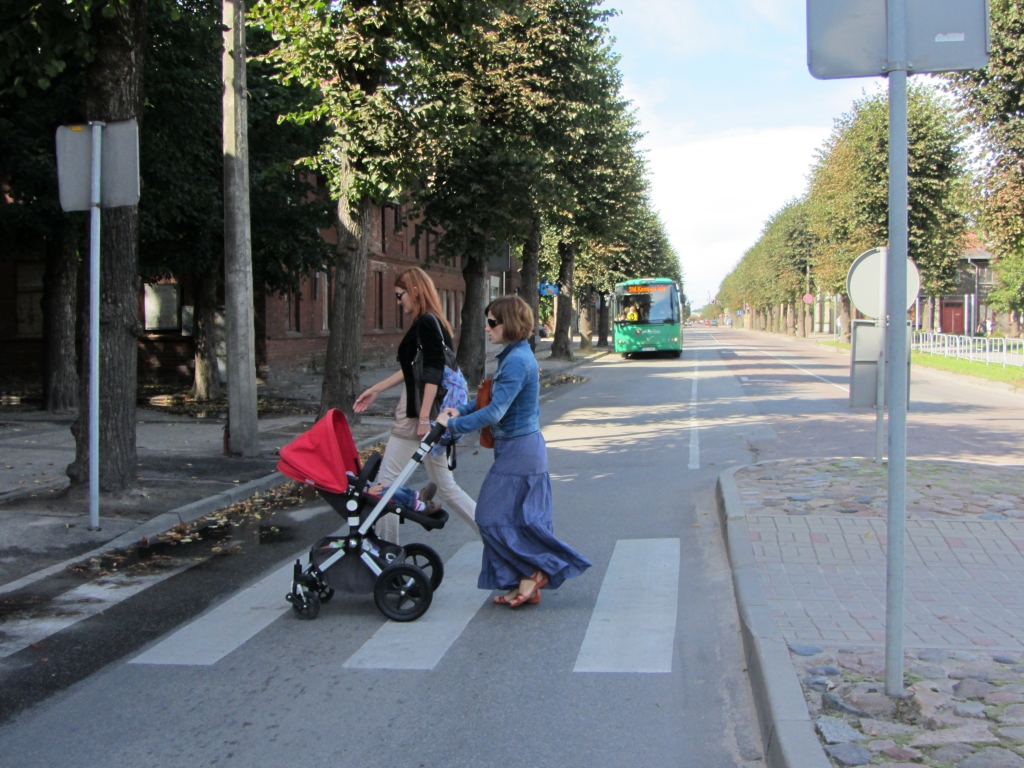 Pāreja Raiņa ielā – bīstama koku dēļ