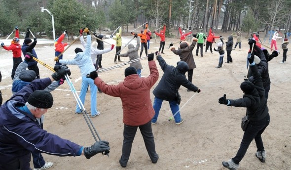 Rūķu nūjošanas pārgājiens
