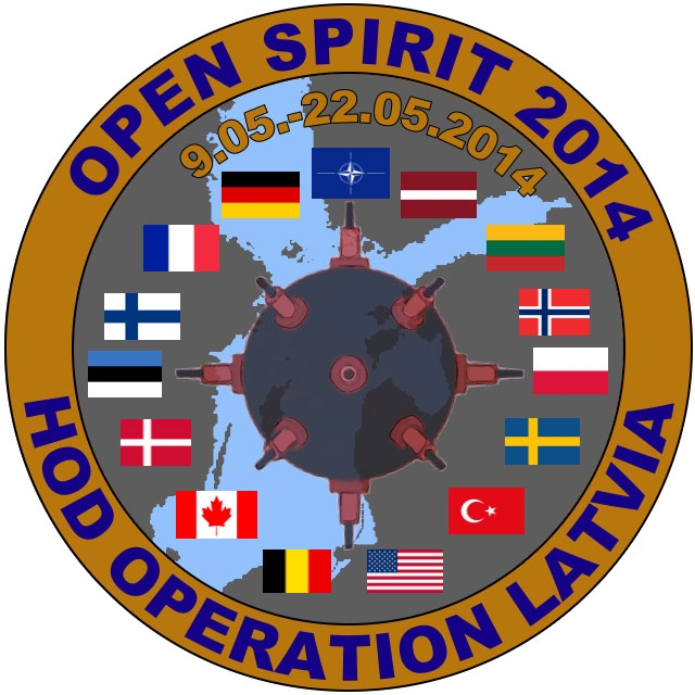 Starptautiskās mācībās ”OpenSpirit 2014” mazinās vēsturisko mīnu risku jūrā
