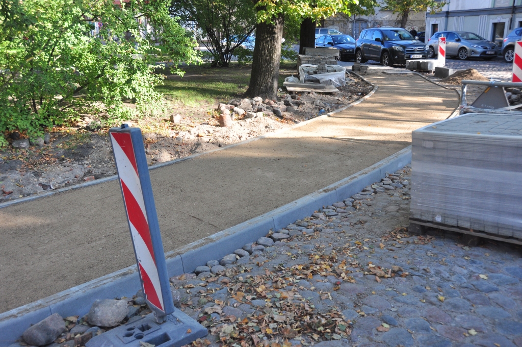 Nākamnedēļ Toma ielā sāksies ietves renovācija