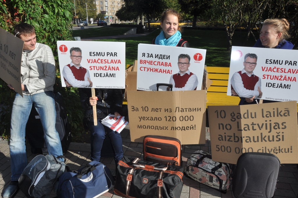 Liepājas ielās reklamējas sešas partijas