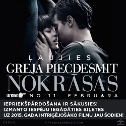Filmas “Greja piecdesmit nokrāsas” pirmizrāde Liepājā!