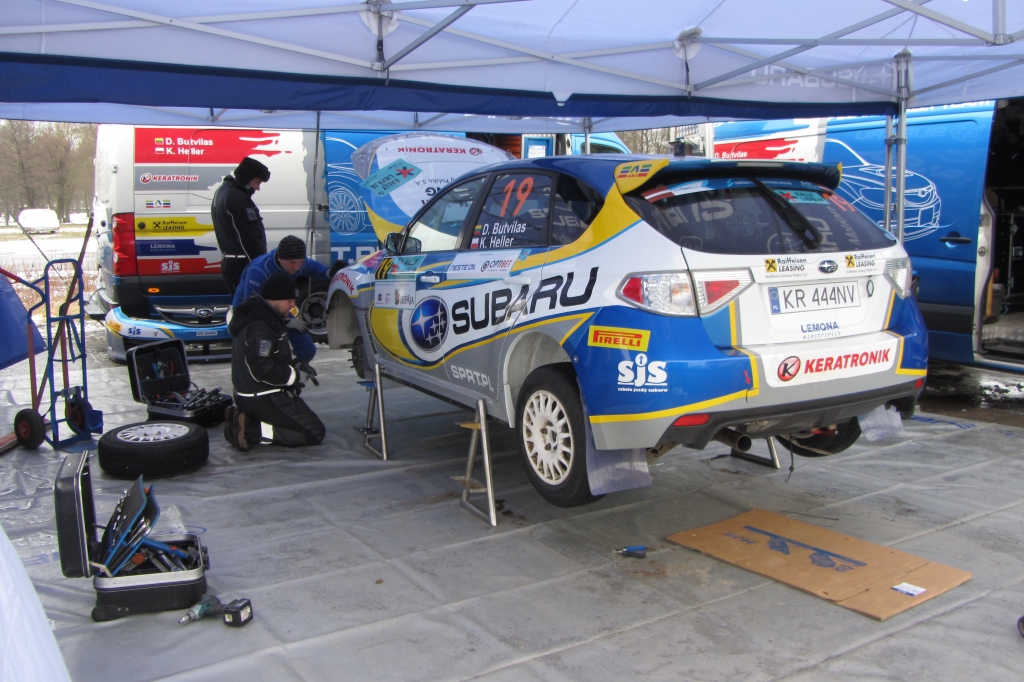 Gatavošanās ”Rally Liepāja” – finiša taisnē