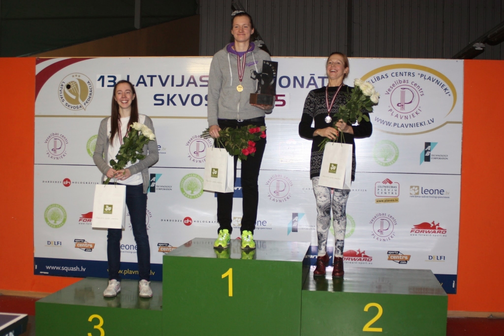 Ineta Mackeviča atkārtoti triumfē Latvijas čempionātā skvošā