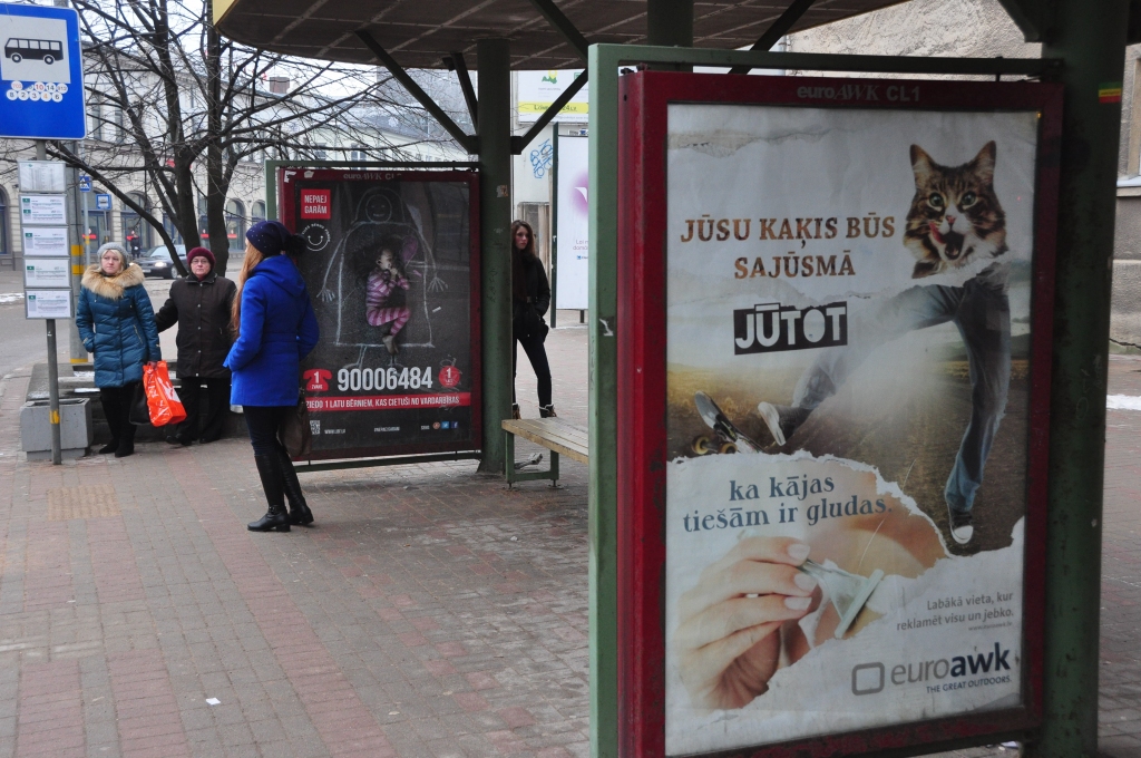 Liepājas dome pieņem dāvinājumā “euro AWK” reklāmas objektus