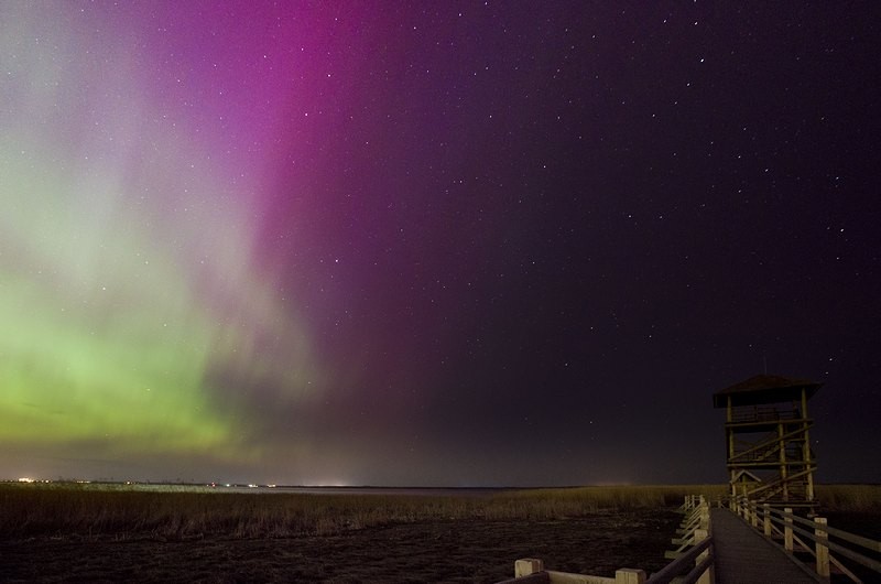 Liepāja dzimšanas dienu sagaida ar krāšņu ziemeļblāzmu