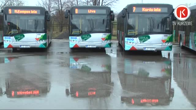 Liepājā sāk kursēt jaunie satiksmes autobusi