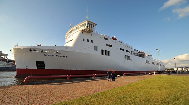 No Liepājas uz Zviedriju kursēs prāmis “Stena Flavia”