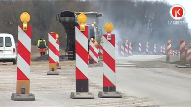 Arī Liepājas pusē remontēs valsts autoceļus