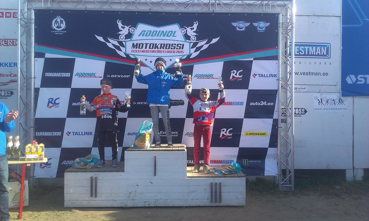 “Motokurzeme” sportistam pjedestāls Igaunijas čempionātā