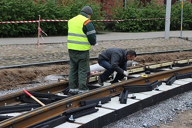 Sliežu ceļu būvniecībā izmanto jaunas tehnoloģijas
