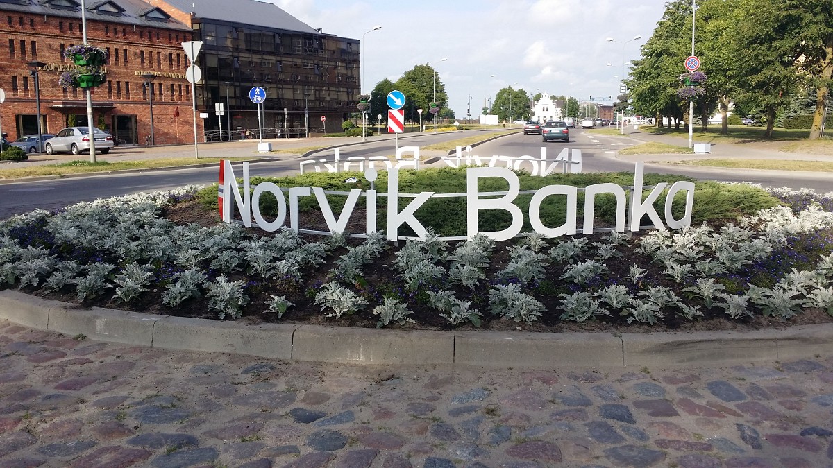 Ar Norvik Bankas atbalstu izveidots vides objekts Liepājā
