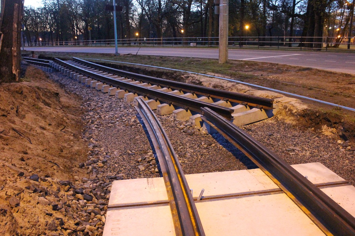 Tramvaju sliežu izbūve Brīvības ielā līdz Dzelzceļnieku ielai  pabeigta