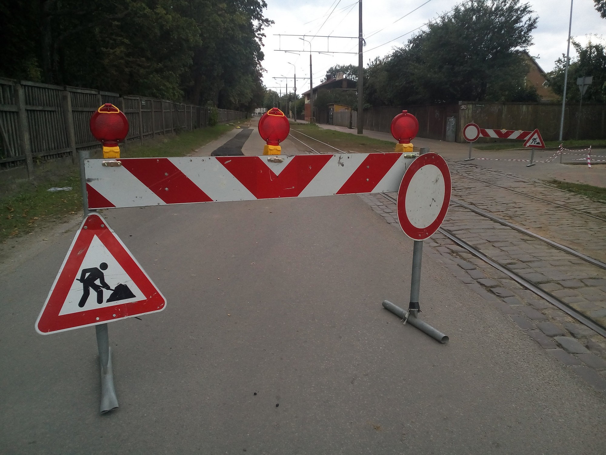 Slēgs satiksmi Robežu ielas posmā
