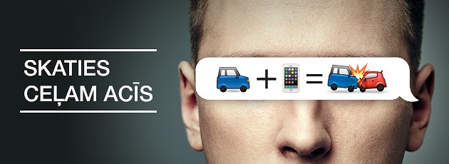 CSDD sāk kampaņu pret mobilo ierīču lietošanu pie stūres