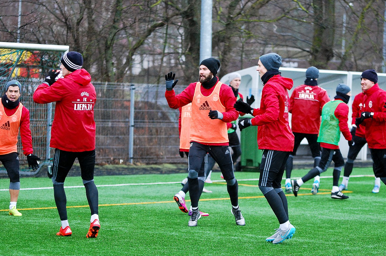 Edgara Gaurača pirmais treniņš ar FK “Liepāja” pēc līguma parakstīšanas