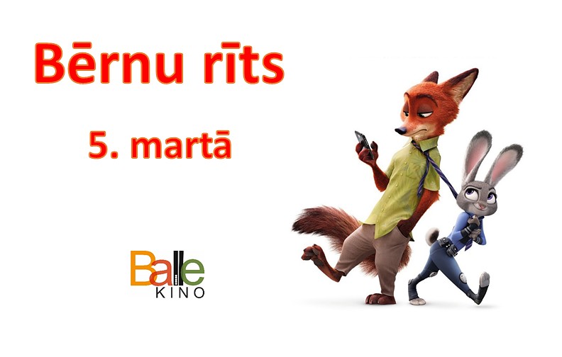 Nāc uz kino “Balle” bērnu rītu 5. martā un piedalies dažādās aktivitātēs!