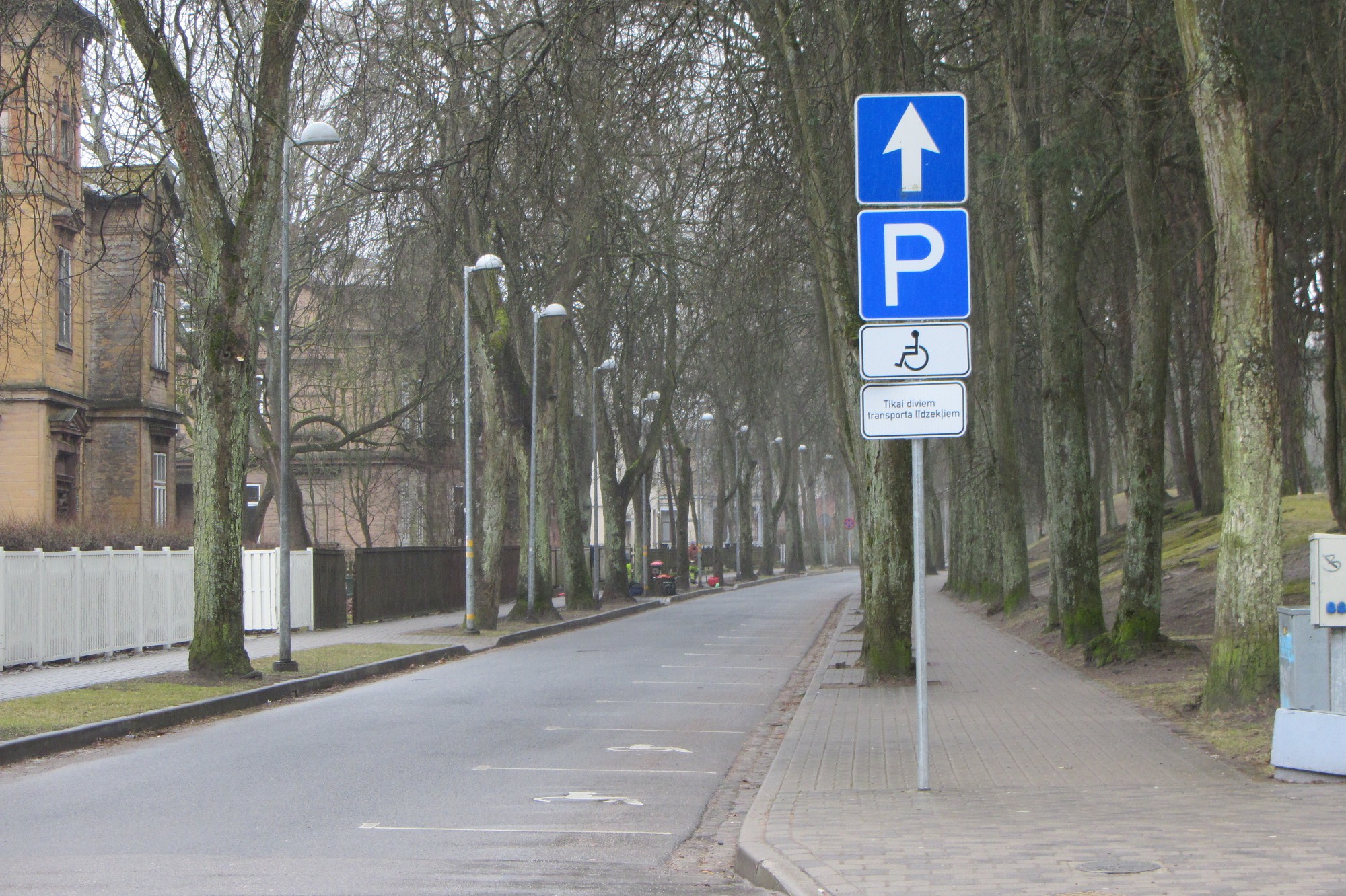 Invalīdiem paredzētajām stāvvietām jābūt plašākām un dziļākām