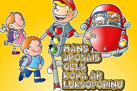 Pirmklasniekiem dāvinās grāmatu par satiksmes drošību