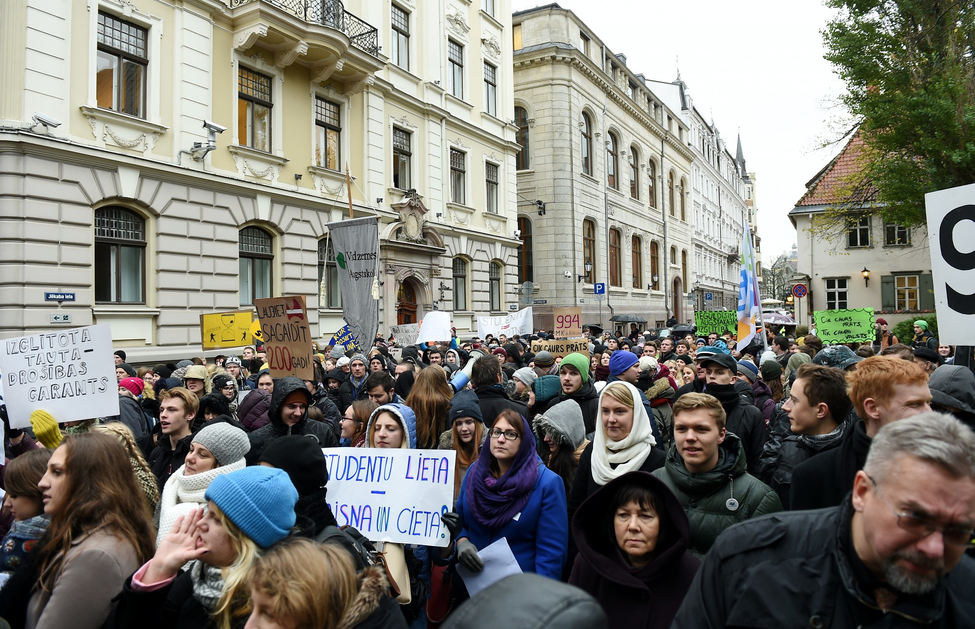 Starp piketētājiem – arī Liepājas Universitātes studenti