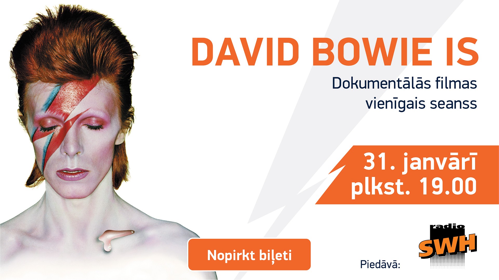31. janvārī vienīgais seanss filmai ”Deivids Bovijs – tas ir”