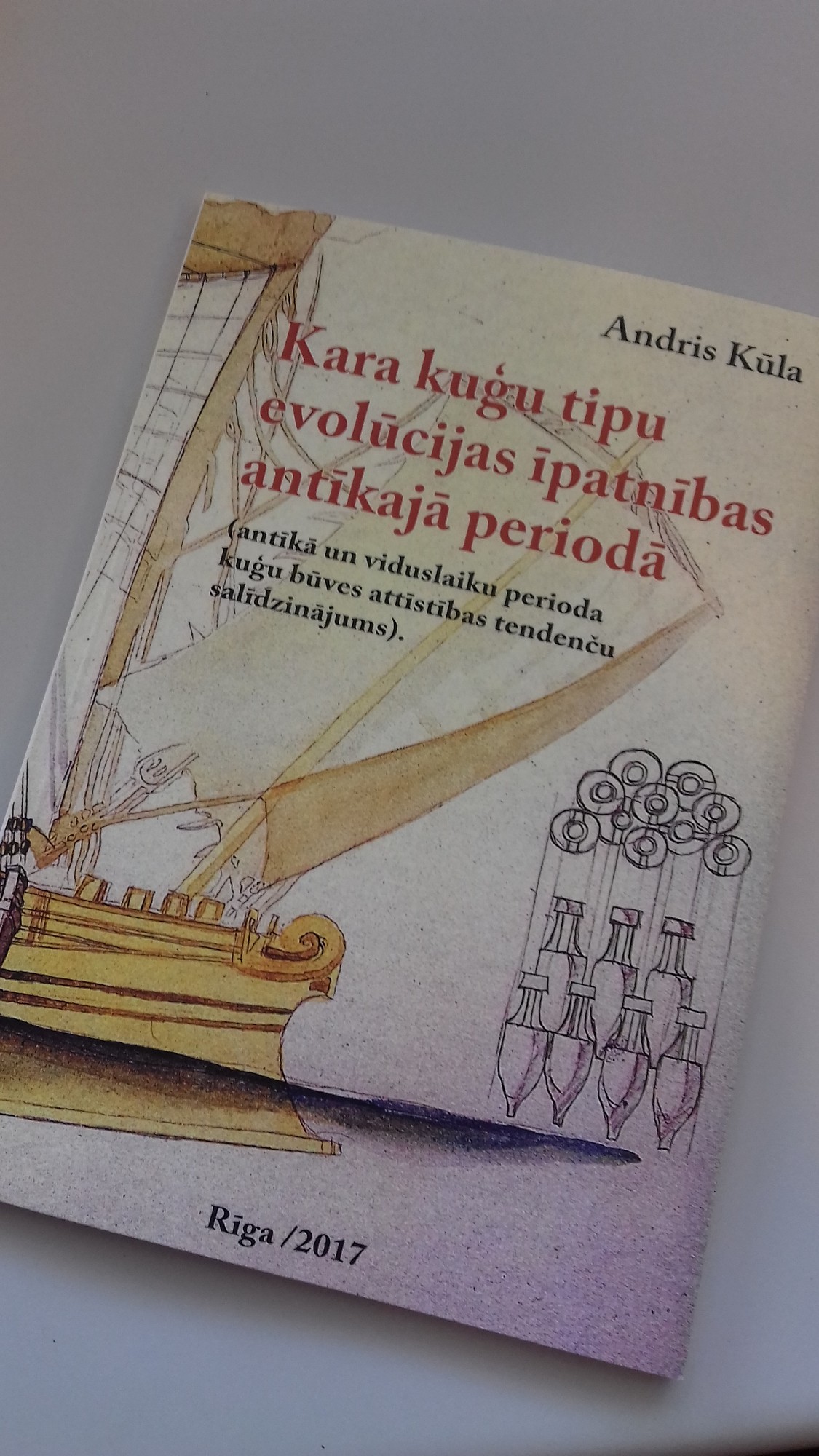 Andris Kūla prezentēs grāmatu par karakuģu attīstību