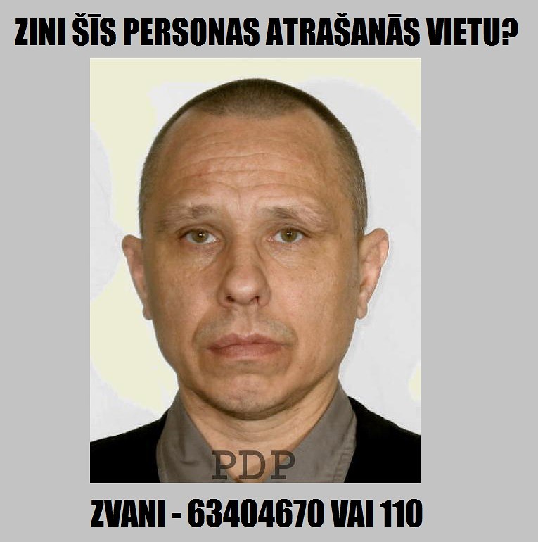 Iziet no darba un pazūd, policija lūdz palīdzību meklēšanā
