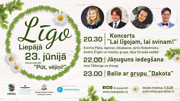 Līgo Liepājā koncertestrādē ”Pūt, vējiņi”!