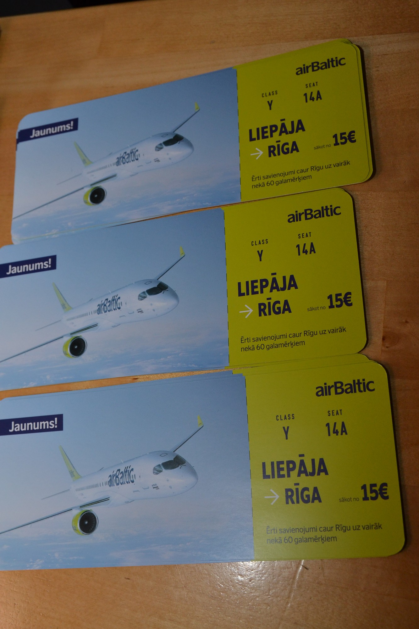 29 lidojumos starp Liepāju un Rīgu apkalpoti 935 pasažieri