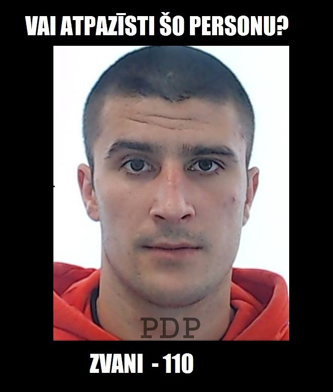 Lūdz palīdzību noziedznieka meklēšanā