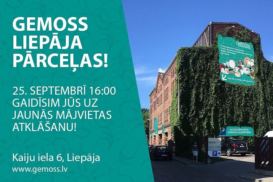 “Gemoss” pārceļas uz jaunām telpām